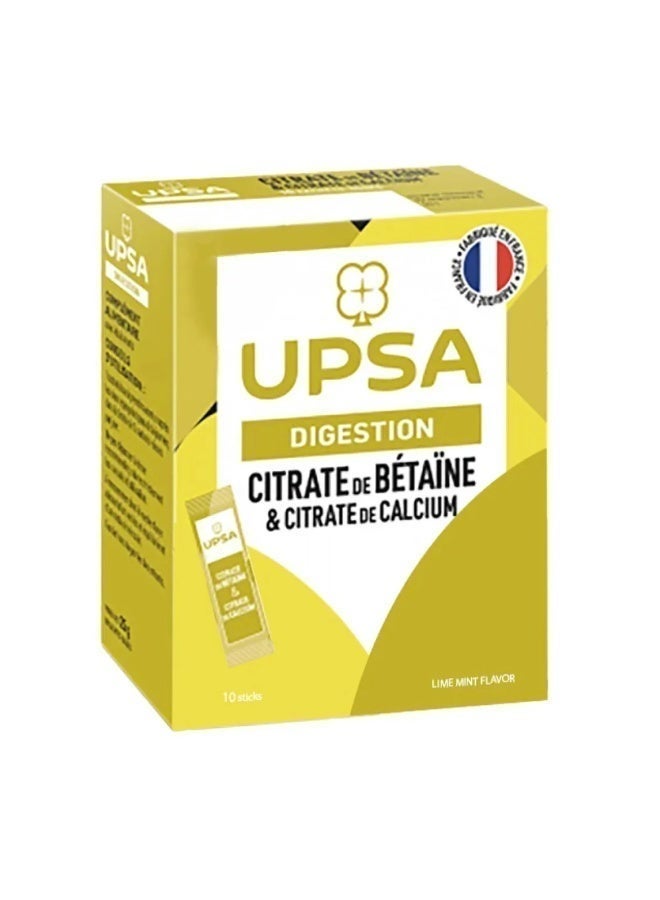UPSA Digestive Supplement Betaine Citrate & Calcium Citrate 10 Sachets - Image 2
